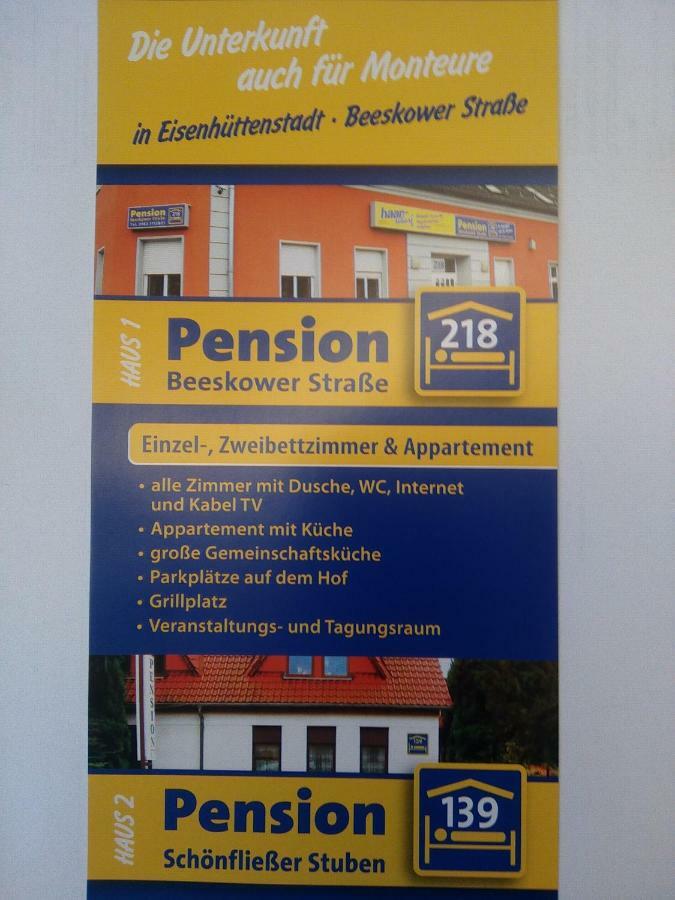 Zimmervermietung Schoenfliesser Stuben Auch Fuer Monteure Eisenhüttenstadt Zewnętrze zdjęcie